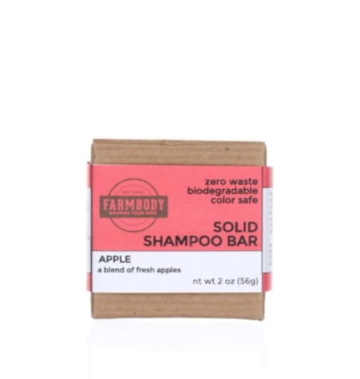 Solid shampoo bar APPLE for alle hårtyper.